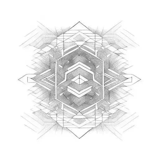 Abstract Tattoo On The Whole Forearm