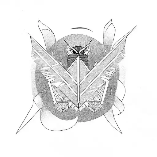 Flying Bird Shaped Like Letter S