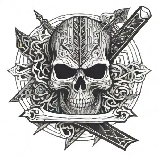 Black Skull Sword Going