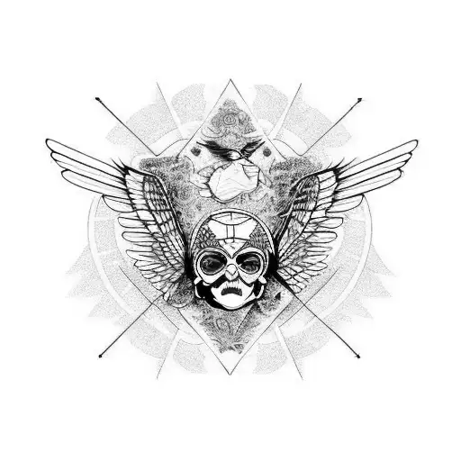 Rose Raven Butterfly Libra Sign Fallen Angel