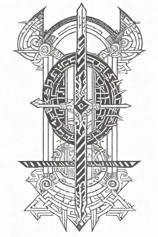 Ogham Writing Warrior