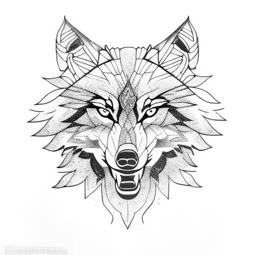 Siluet Running Side Wolf