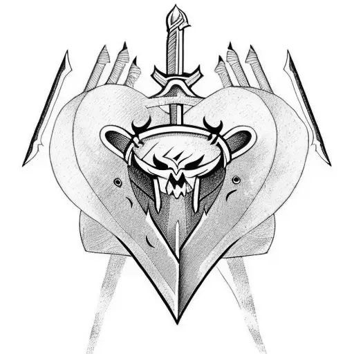 Sword And Text Set Your Heart Ablaze