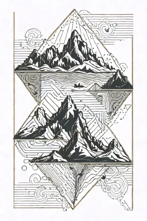 Abstract Mountainscape