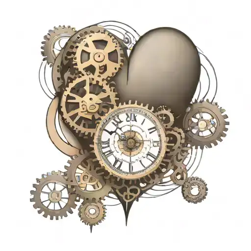 Heart And Clock Gears