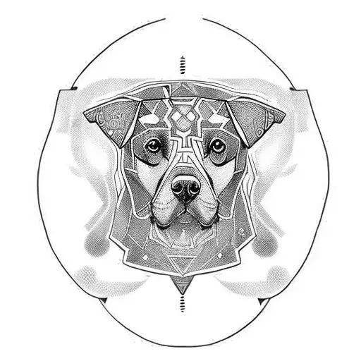 Forearm Geometric Dog Band