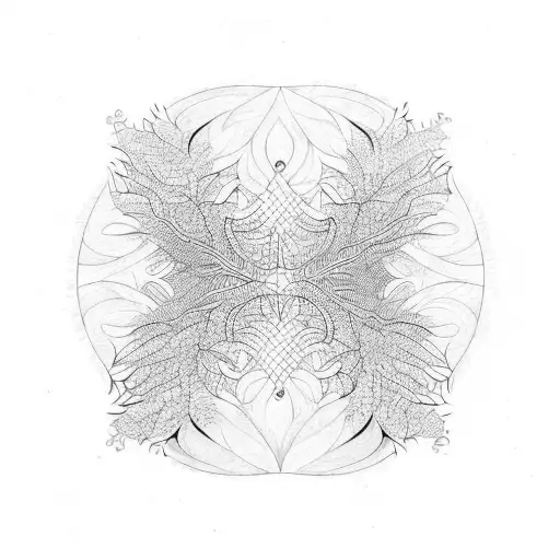 Tree Bark Blending Into Scales