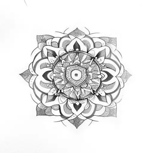 Leg Henna Mandala Style