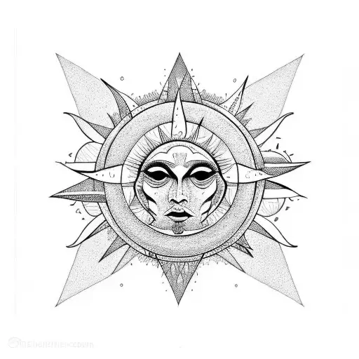 Low Detailed Sun Face