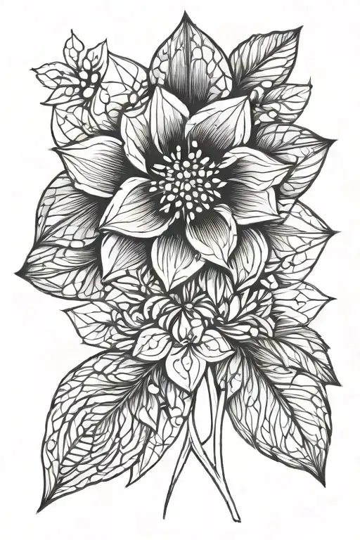 December Birth Flower Simple December Birthstone