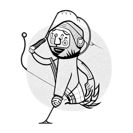 Man Fishing Long Line