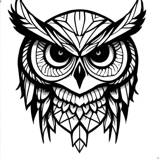 Skull And Owl