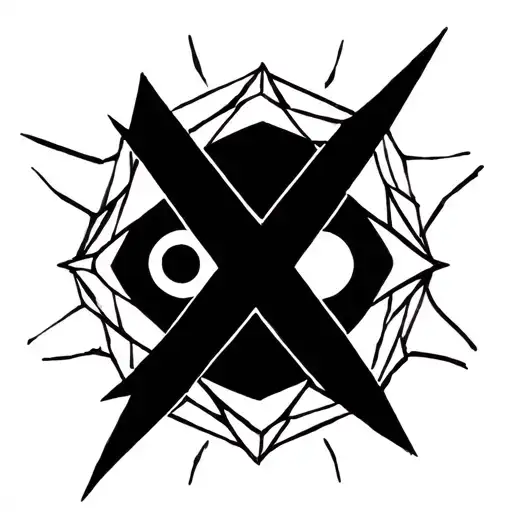 Star With A X Eyes Smiley Inside