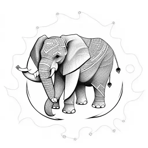 Elephant Ninja Tattoo