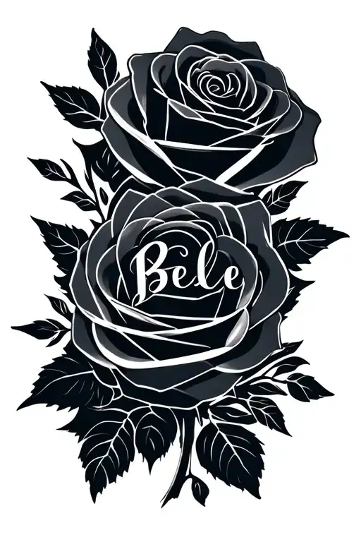 Roses With The Name Belle In It