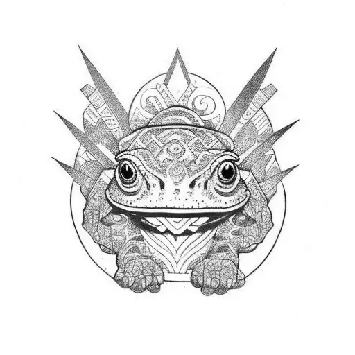 Mayan Toad Psychadelic