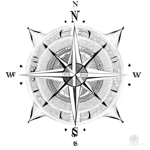 Compass And Balance Scale