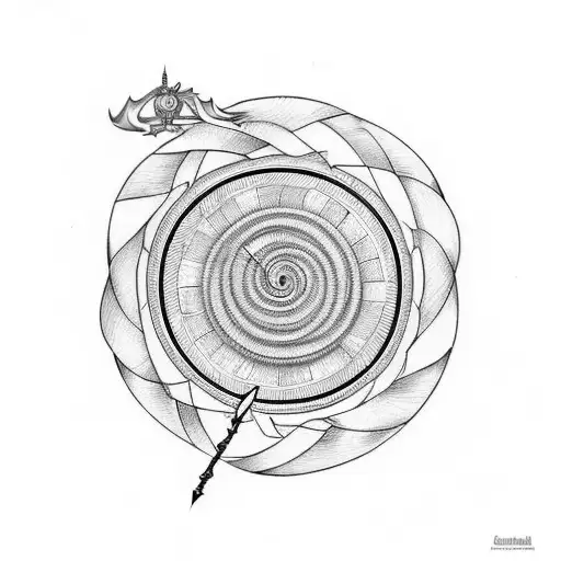 Spiral With Sword