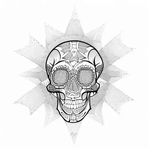 Skull With Snakes