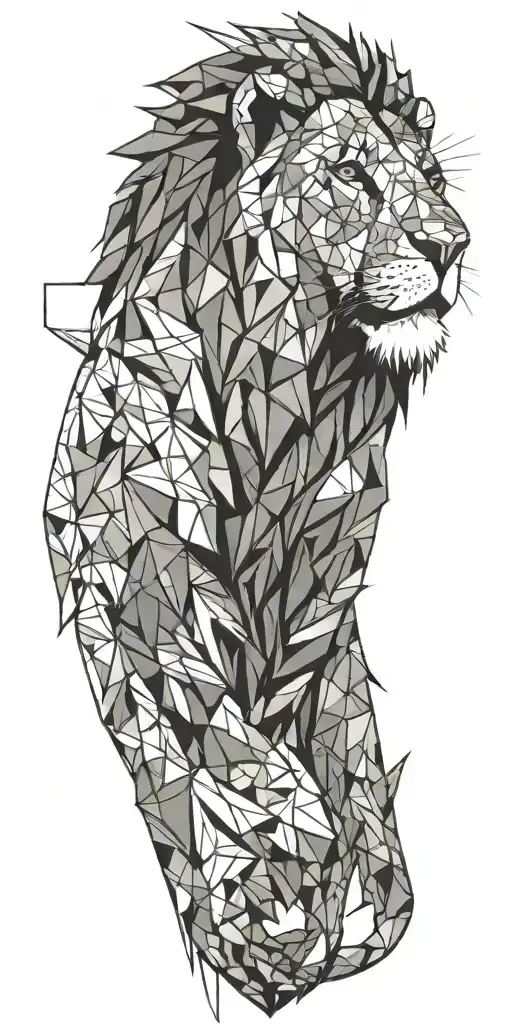 Abstract Lion