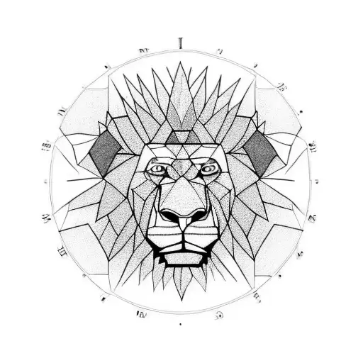 King Lion And A Clock