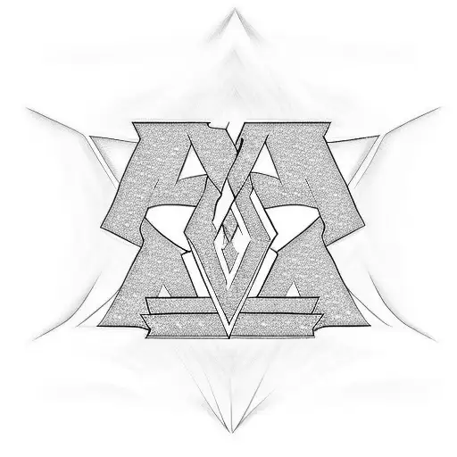 Diamond With 2 Letters J Inside