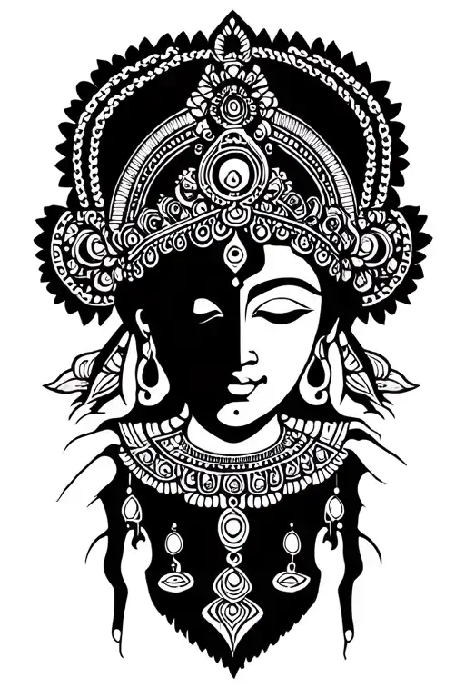 Long Chain With Goddess Tara Maa Hand