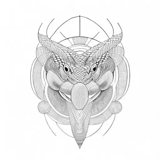 Geometric Snake Skundalini Snake