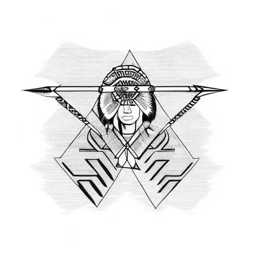 Tribal Native American Arrow