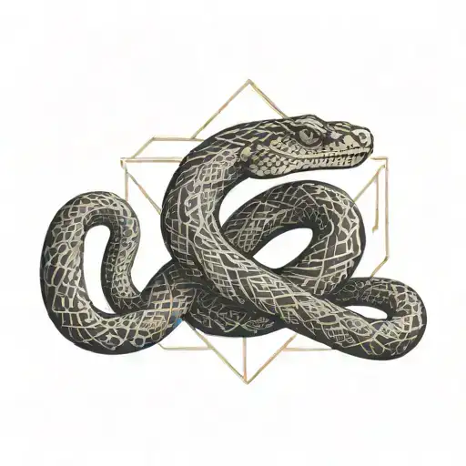 Snake In Form Of Infinite Symbol