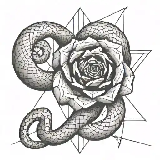 Rose Snake Eye Looking