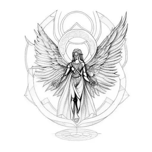 An Arcan Angel And A Human Who Carries The World