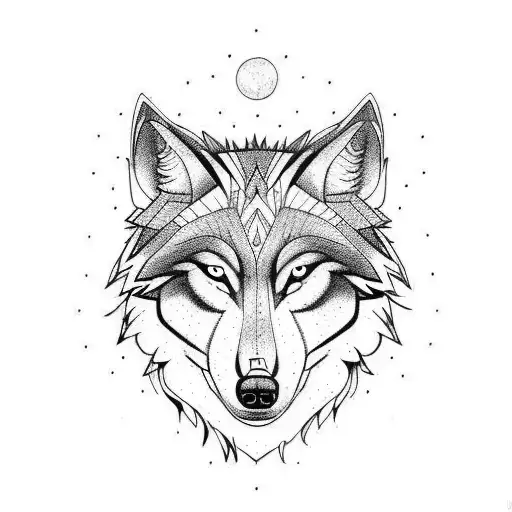 Woman Wolf Arm Shoulder