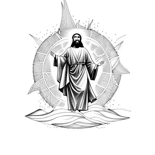 Jesus With Labryinth