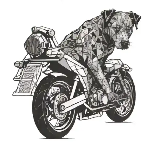 Dog And Motorcycle Handle