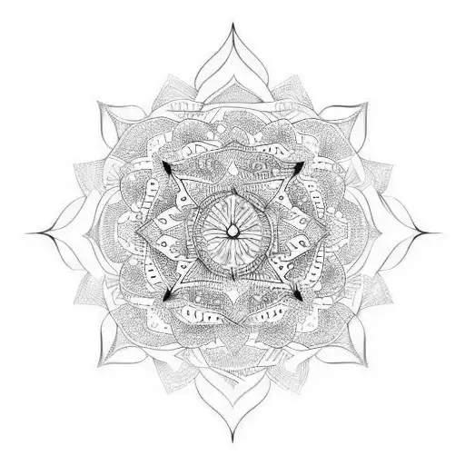 Palm Tree Mandala Chest