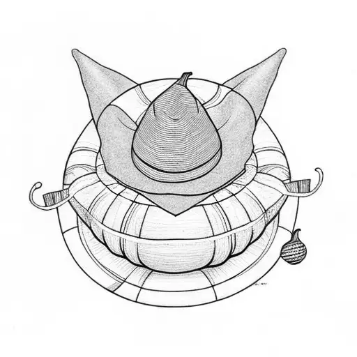 Elf With Striped Socks And Hat Sitting On A Pumpkin