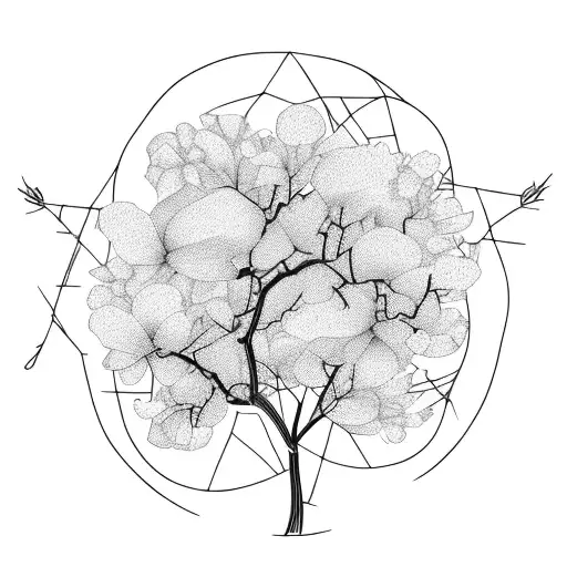 Tree Branch With Flower