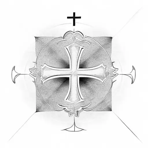 Christian Cross Playbutton