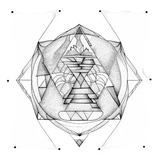 Big Tree In A Triangle