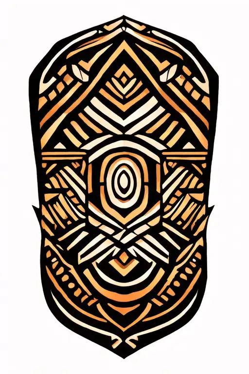 Polynesian And African Tribal Forearm