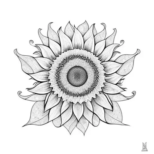 Sunflower With Spider