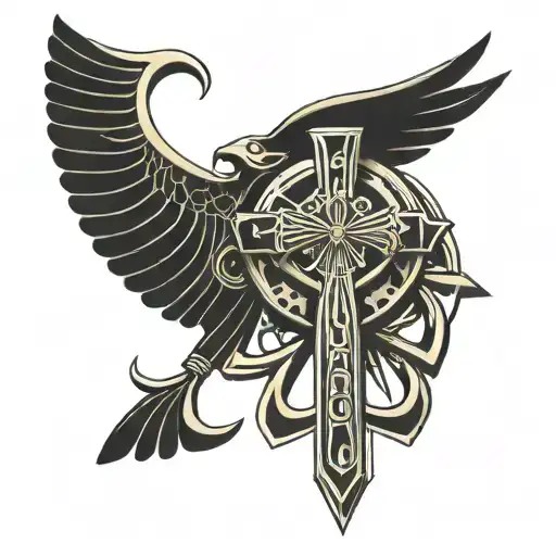 Egyptian Ankh And Scarabbs