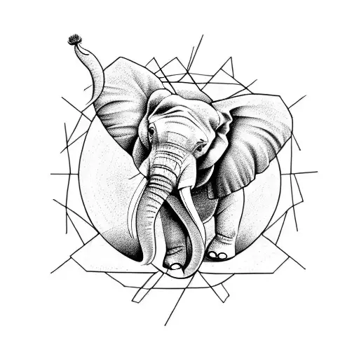 Elephant Balancing On A Wire