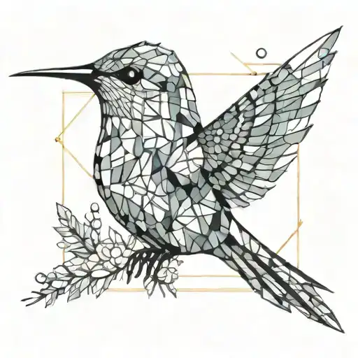 Hummingbird With Gemstones