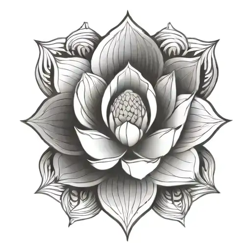 Ornamental Lotus Flower