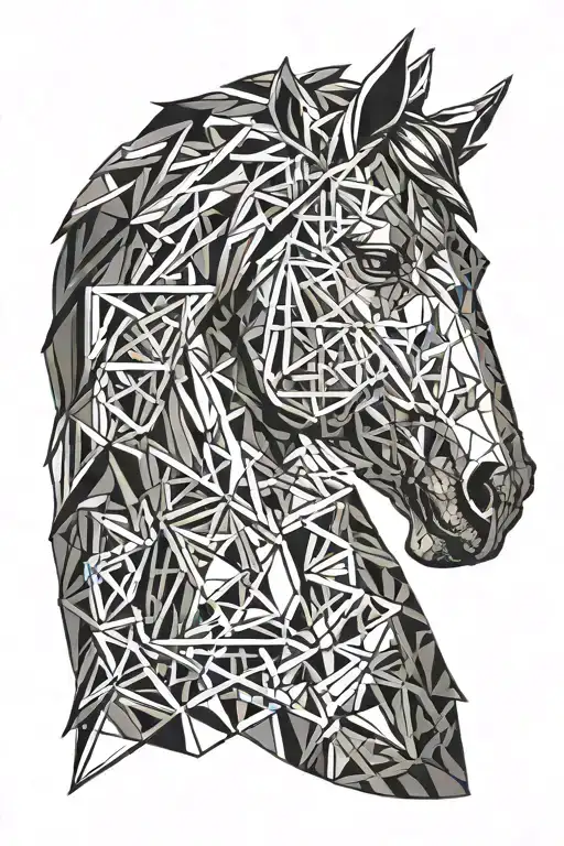 Metal Horse Head