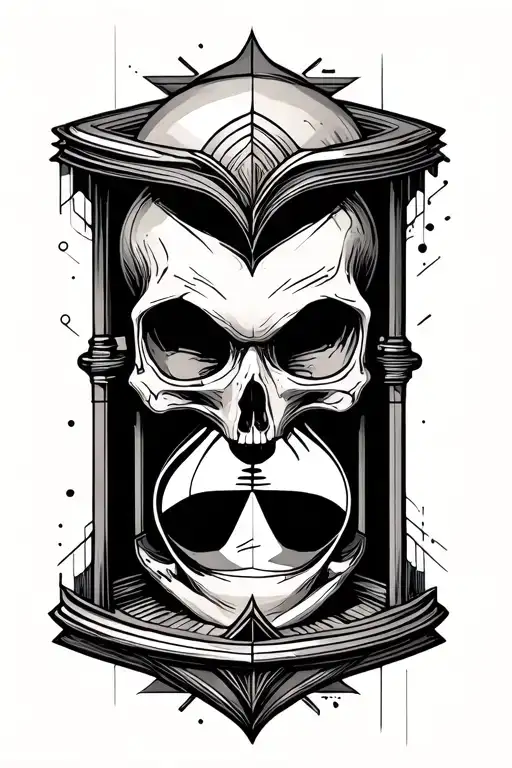 Hourglass Skull Inside