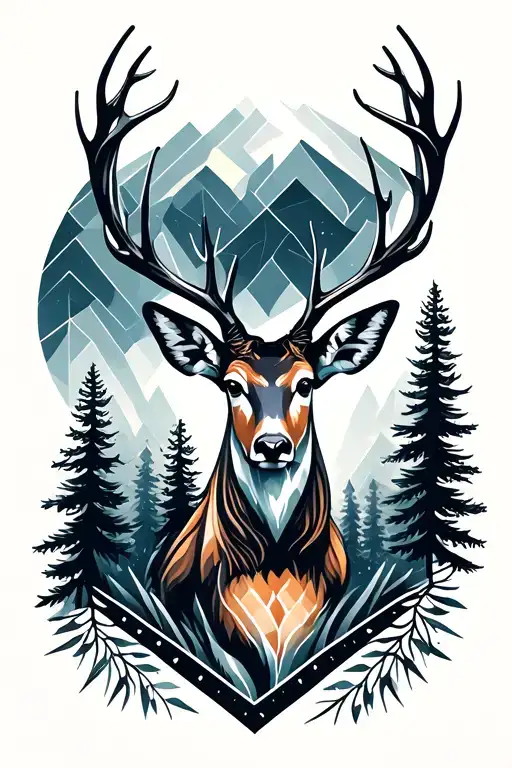 Deer And Forest