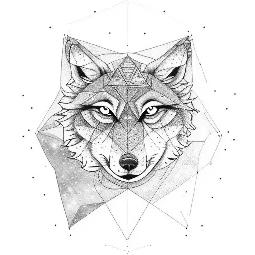 Space And Astronomy Add A Lone Wolf That Is Observant With A Strong Stance And Patience